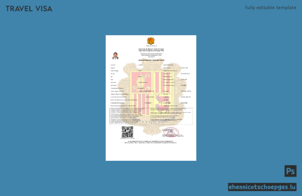 Andorra E-Visum: Beispielvorschau in Word und PDF